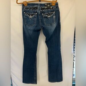 Miss Me Women’s Sequin Embellished Bootcut Denim Jeans Size 30